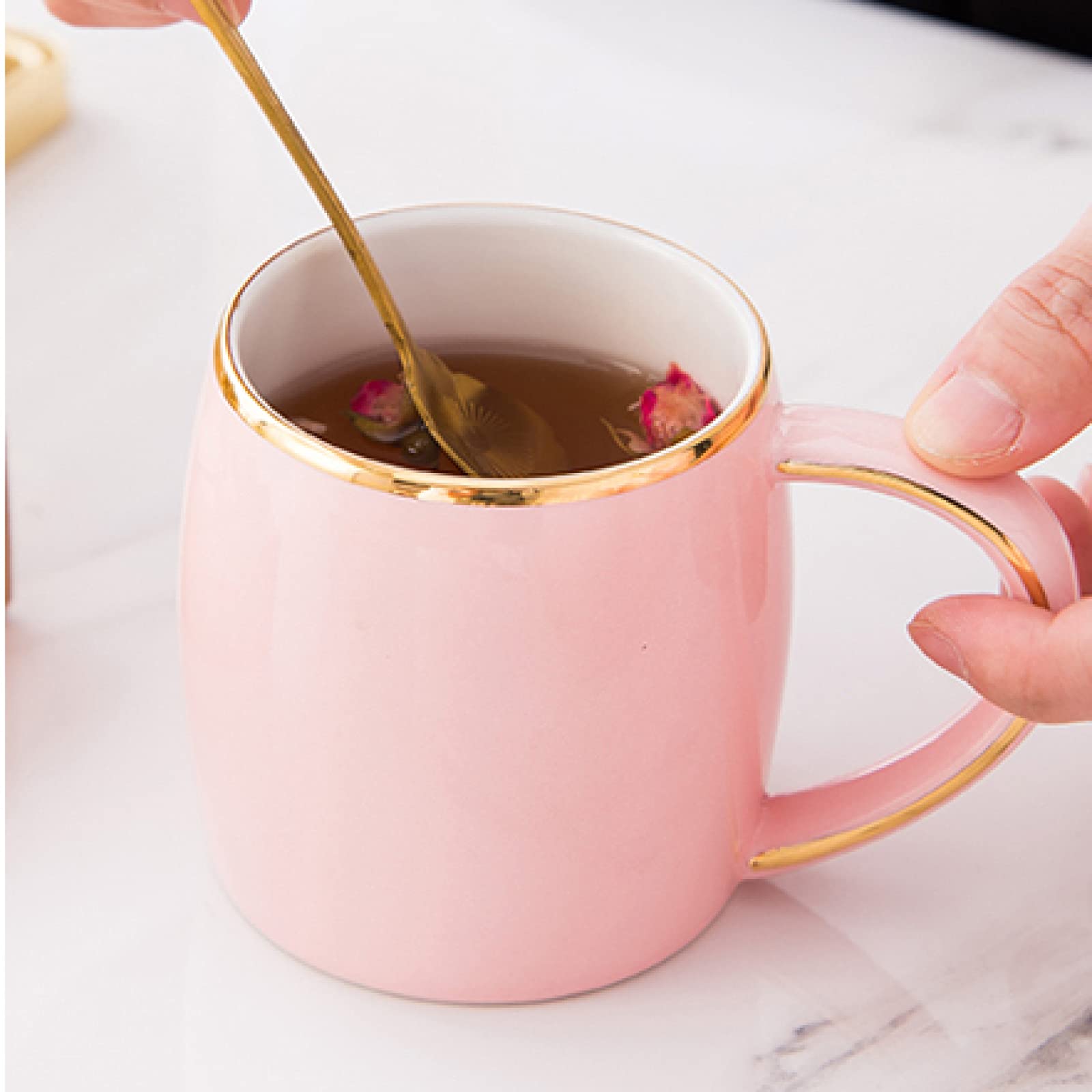 zestaw do herbaty, Porcelanowy zestaw do herbaty Filiżanki kawy Czajniki Ceramika Teaset Zestawy i