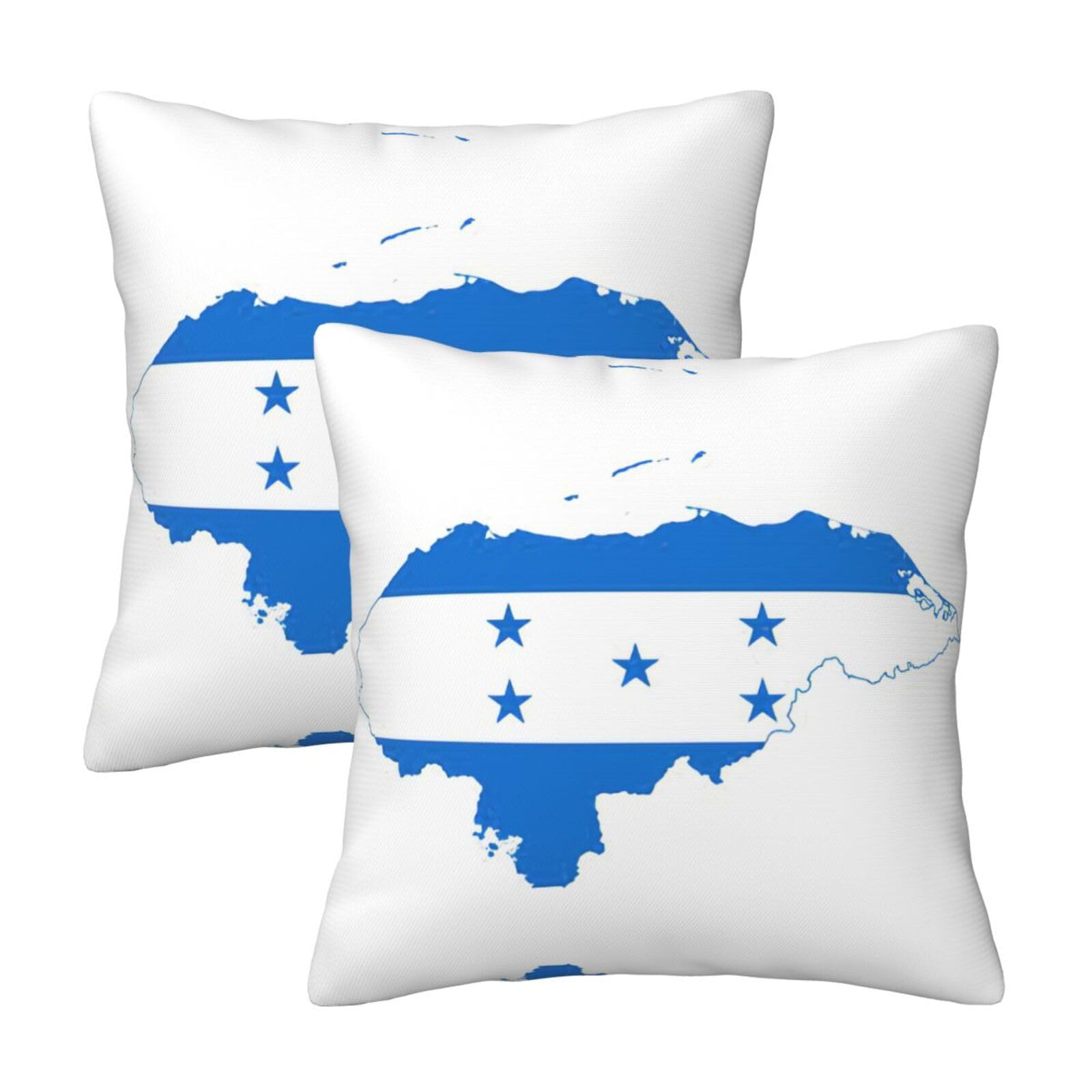 Kfjghhl Honduras Flag Throw Pillow Covers Decorative Farmhouse Couch Pillow Case 4 Sizes Square Cushion Pillcase