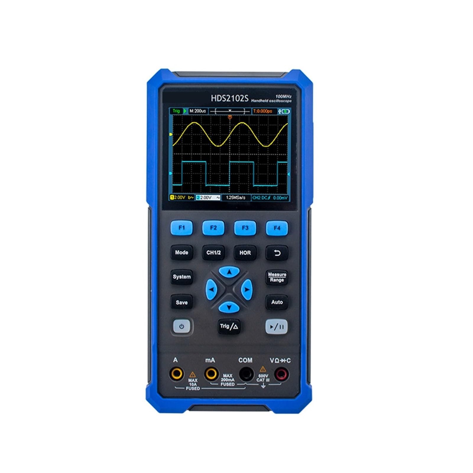 Osciloscopio Digital HDS2102S De 2 Canales, 100 MHz Portátil