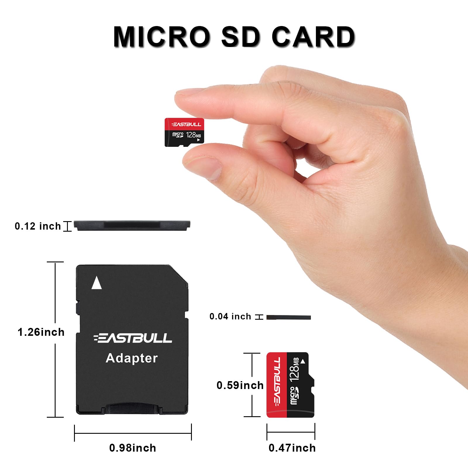 (No 128 GB) 128 MB, paquete de 10 tarjetas micro SD, tarjetas de memoria  SD de 128 MB, paquete de tarjetas SD Full HD de 90 MB/s UHS-I U1 Clase 10 para cámara de seguridad de vigilancia (10 2