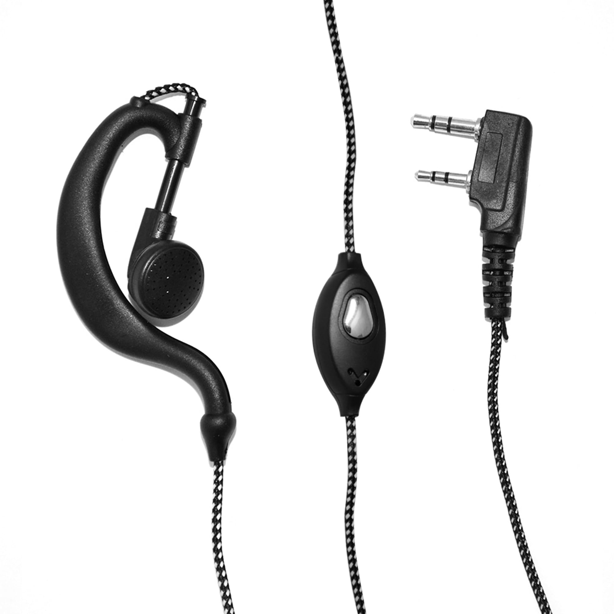 PNI Headset with microphone 2-pin HS81 compatible with CB Radio HP8001 and CB Radio Kenwood