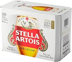 Pack Cerveja Stella Artois Sleek 350ml - 8 Unidades
