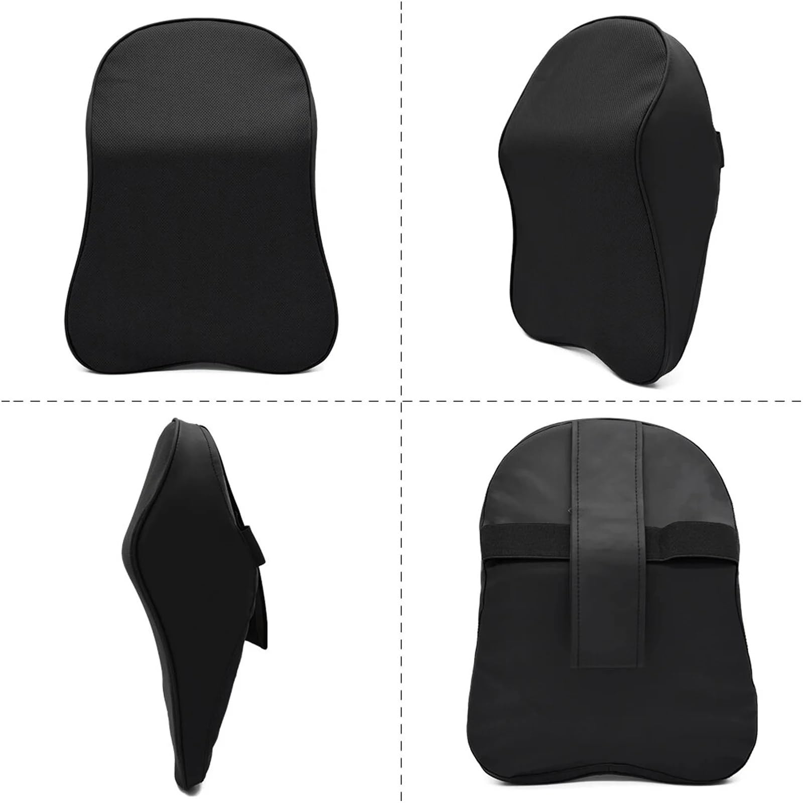 poduszka do jazdy Poduszka pod szyję do samochodu z pianki memory z 3D skóry nappa, łagodząca ból w samochodzie, podtrzymująca szyję podczas podróży(Beige)
