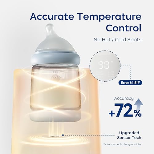 Miniatura 5 de Bc Babycare Bottle Warmer,10-in-1 Fast Baby Milk Warmer with Smart Temperature Control, Rotating Heating, Bottle Warmers for All Bottles