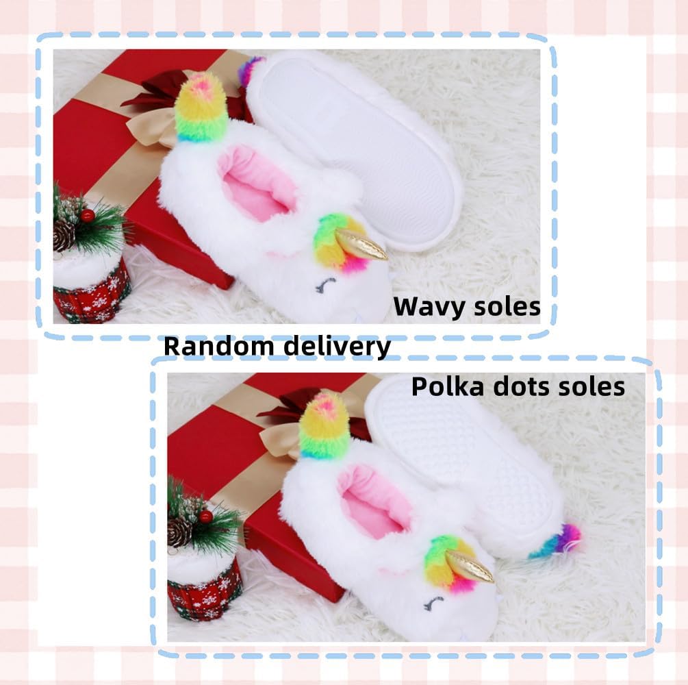 Girls Bunny Slippers Toddler Slippers Cute Rabbit Warm Plush Comfortable Winter House Shoes Cozy Soft Memory Foam Fuzzy Slipper(See Sizes) - Image 5