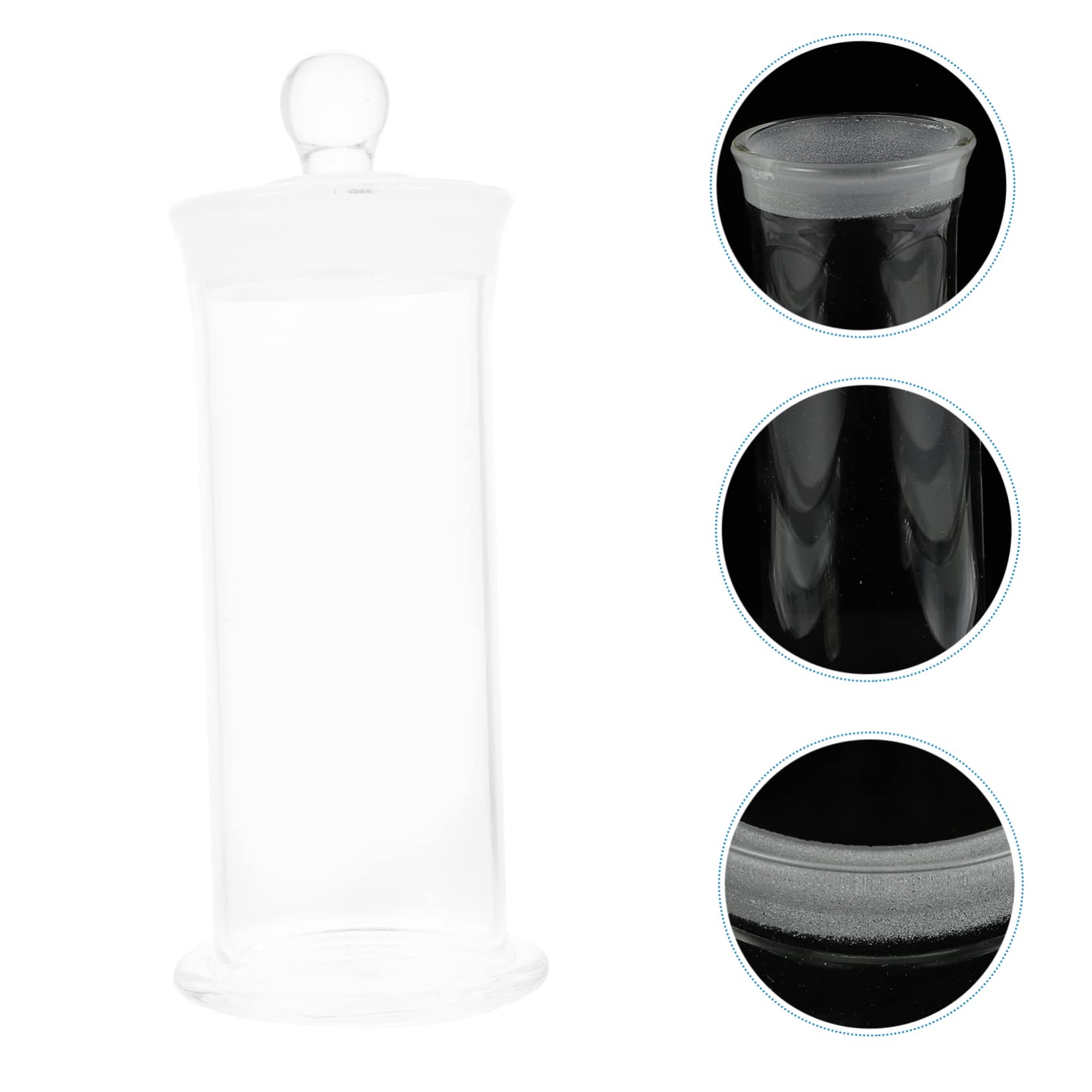 VILLFUL 1pc Laboratory Sample Bottle Lab Accessories Laboratory Supplies Sample Bottles with Cover Chemical Storage Bottle Specimen Display Tubes Lab Sample Vials Labs Reagent Bottle Glass