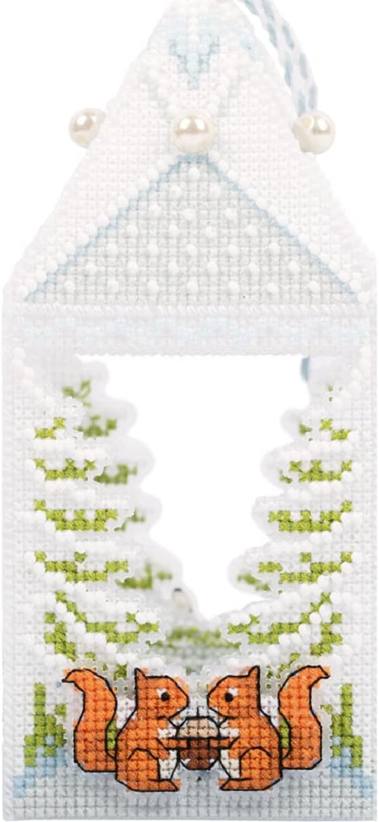 PANNA Counted Cross Stitch kit Forest Latern 3D Design, 15,5x7x7cm, DIY