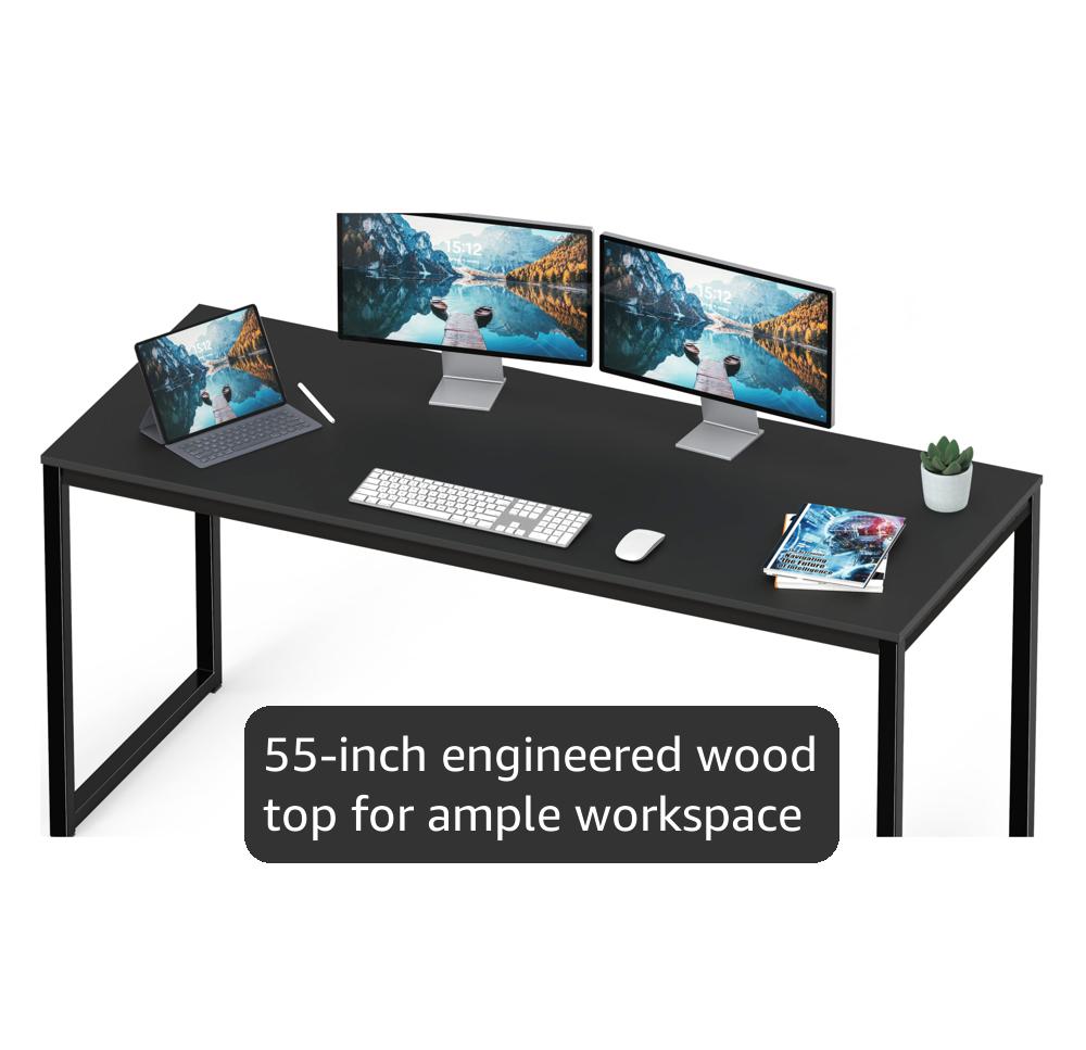 Amazon.com: SHW Mission 55-Inch Home Office Computer Desk, Black