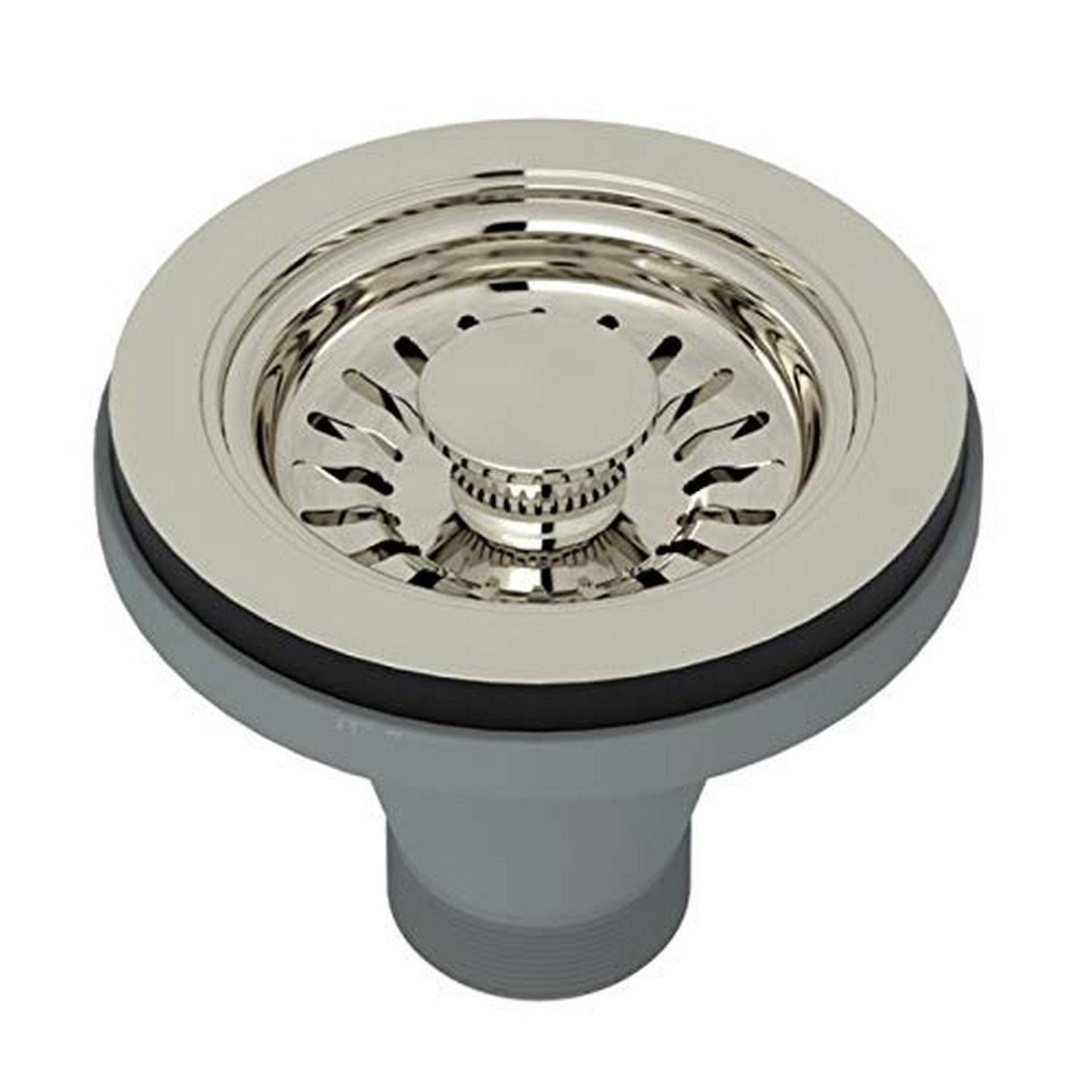 Bonde à panier sans vidage Rohl 738 finition chrome pour évier haut de gamme