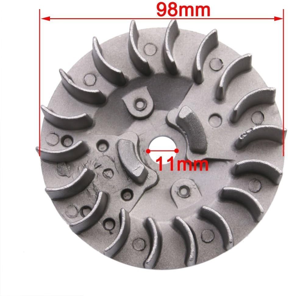 TDPRO Flywheel and Pull Start Recoil Starter for 47cc 49cc Mini Pocket Bike ATV Quad