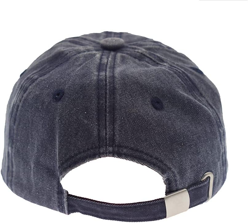 Vintage Baseball Cap Embroidery Anchor Washed Denim Trucker Cap 100% Cotton Sun Hat for Men Women Adjustable Size