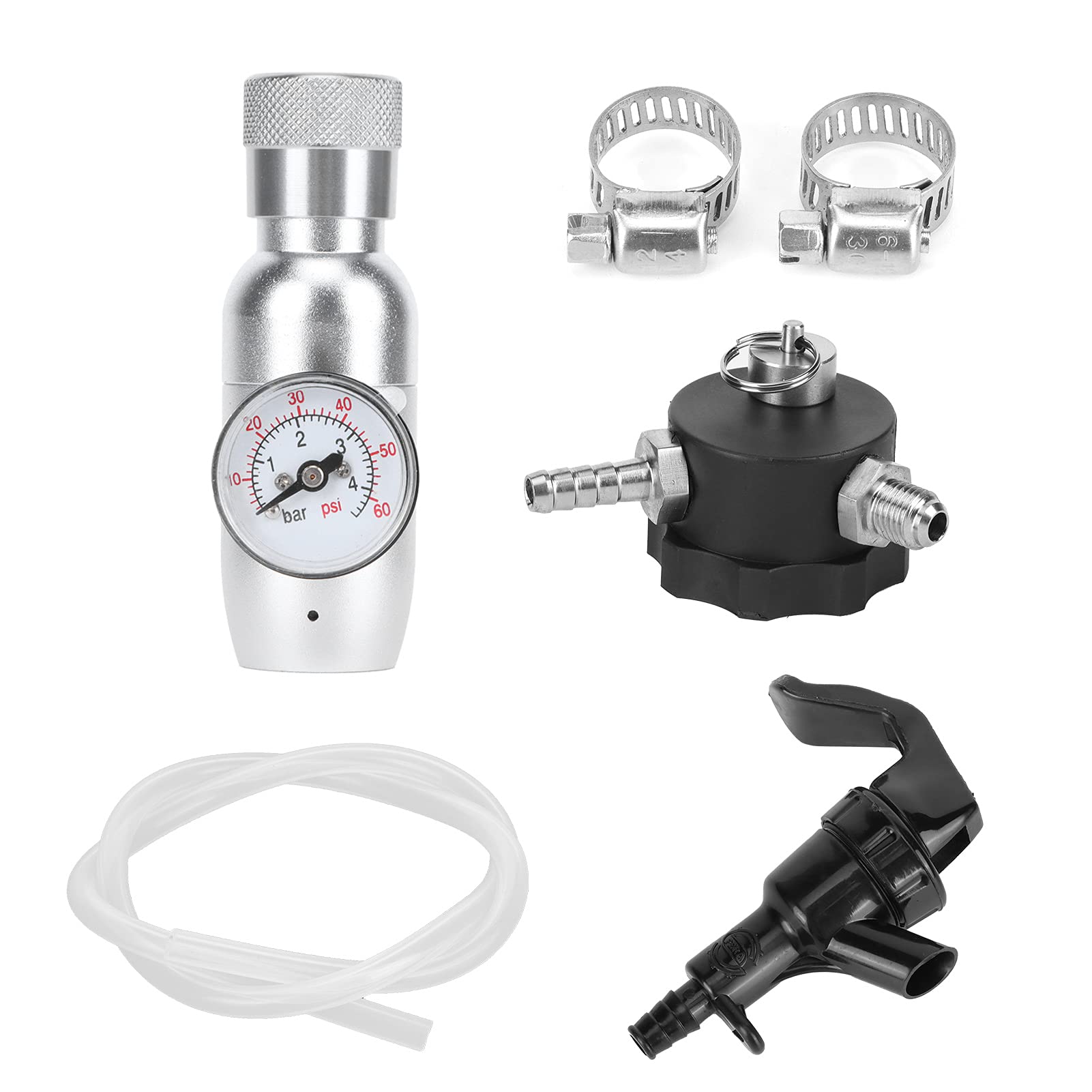 Grifo De Cerveza, Dispensador De Grifo De Cerveza, Regulador De CO2, Kit De Grifo Dispensador De Cerveza De Acero Inoxidable, Equipo De Barril De Cerveza Casero Portátil, Accesorios Para Barril De Cer