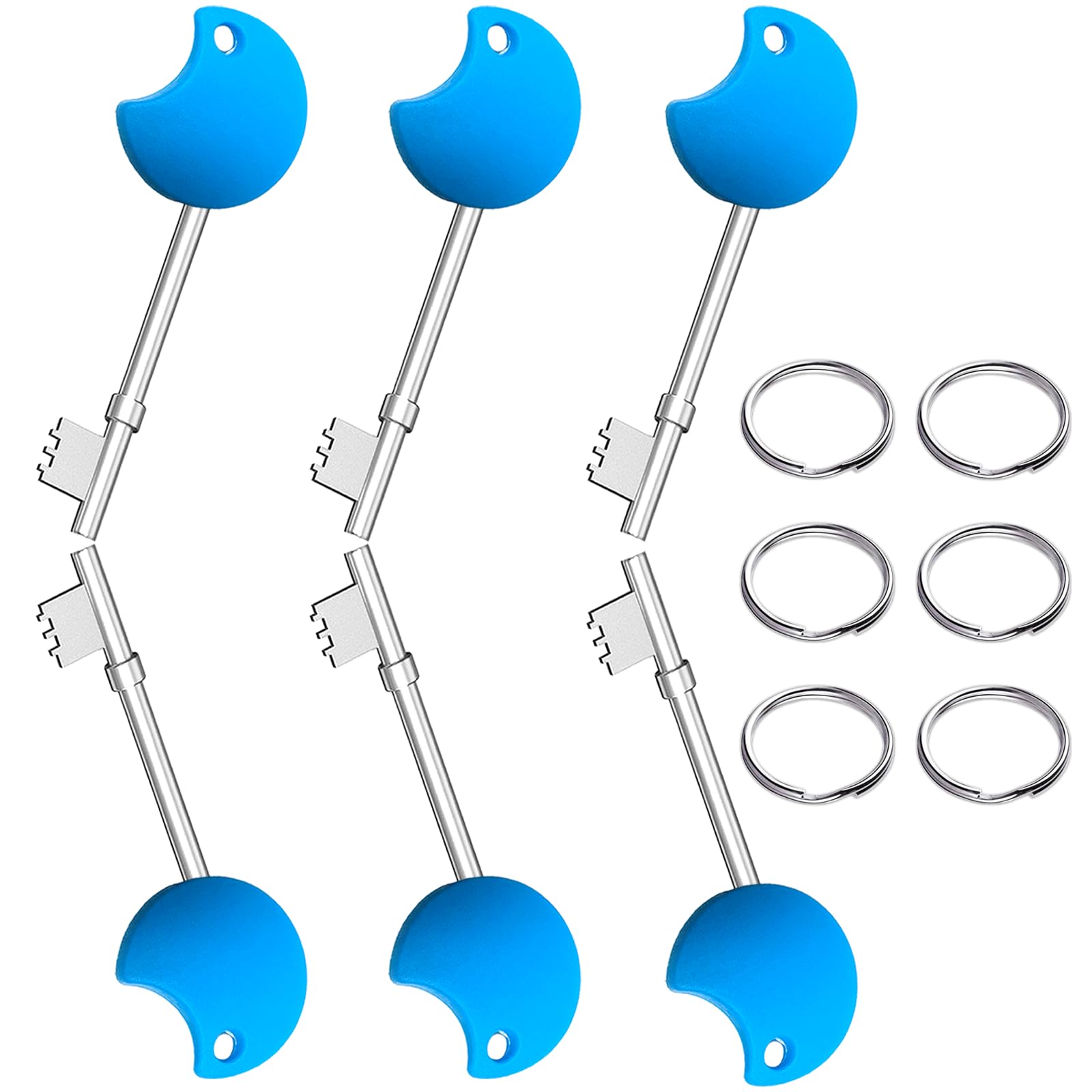 6Pcs Radar Key for UK Disabled Toilet Mellbree Zinc Alloy Toilet Key for UK Disabled Toilets