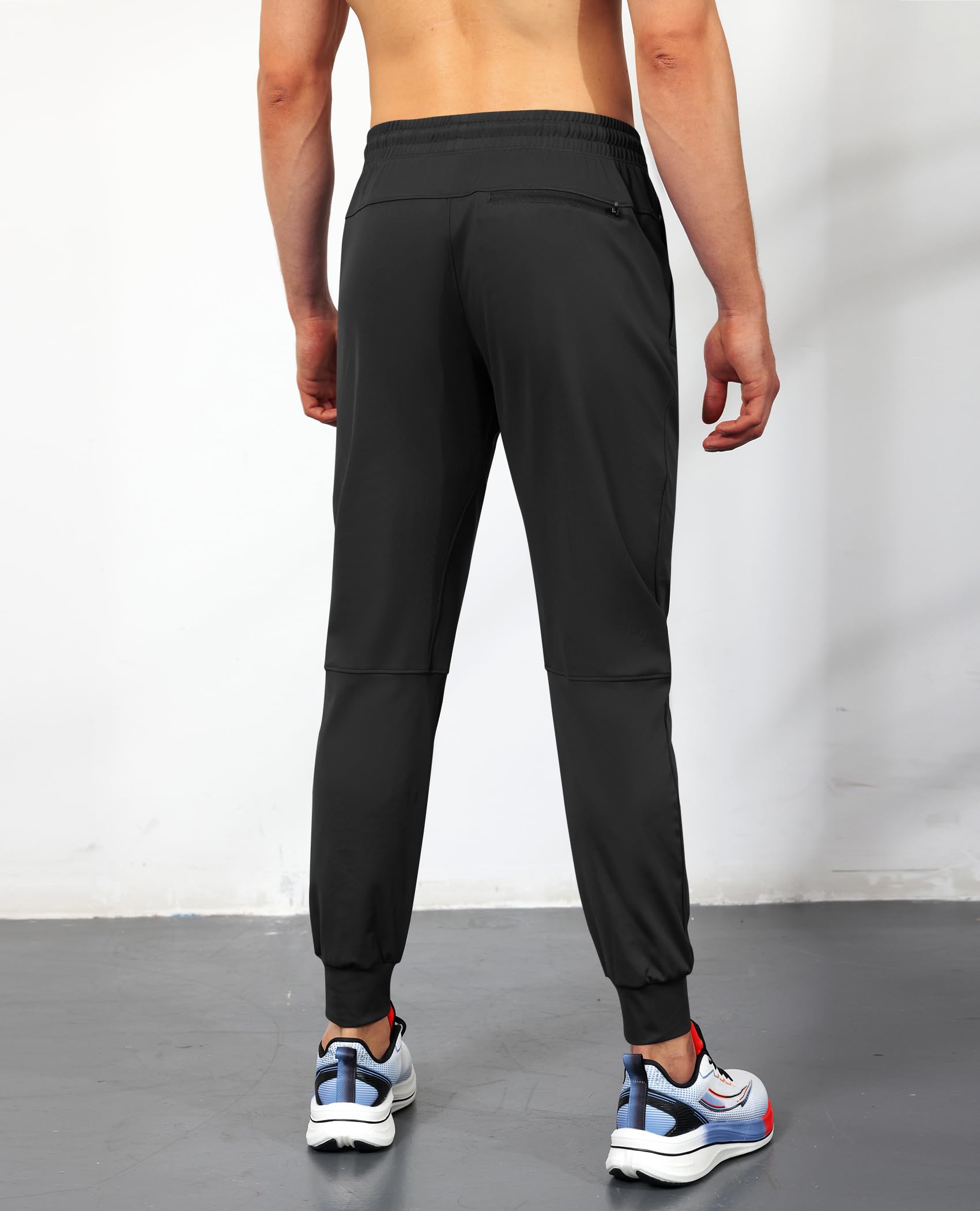 Pantalones deportivos para hombre con bolsillos con cremallera, pantalones deportivos ligeros para hombre, pantalones atléticos, entrenamiento, correr, pista de gimnasio