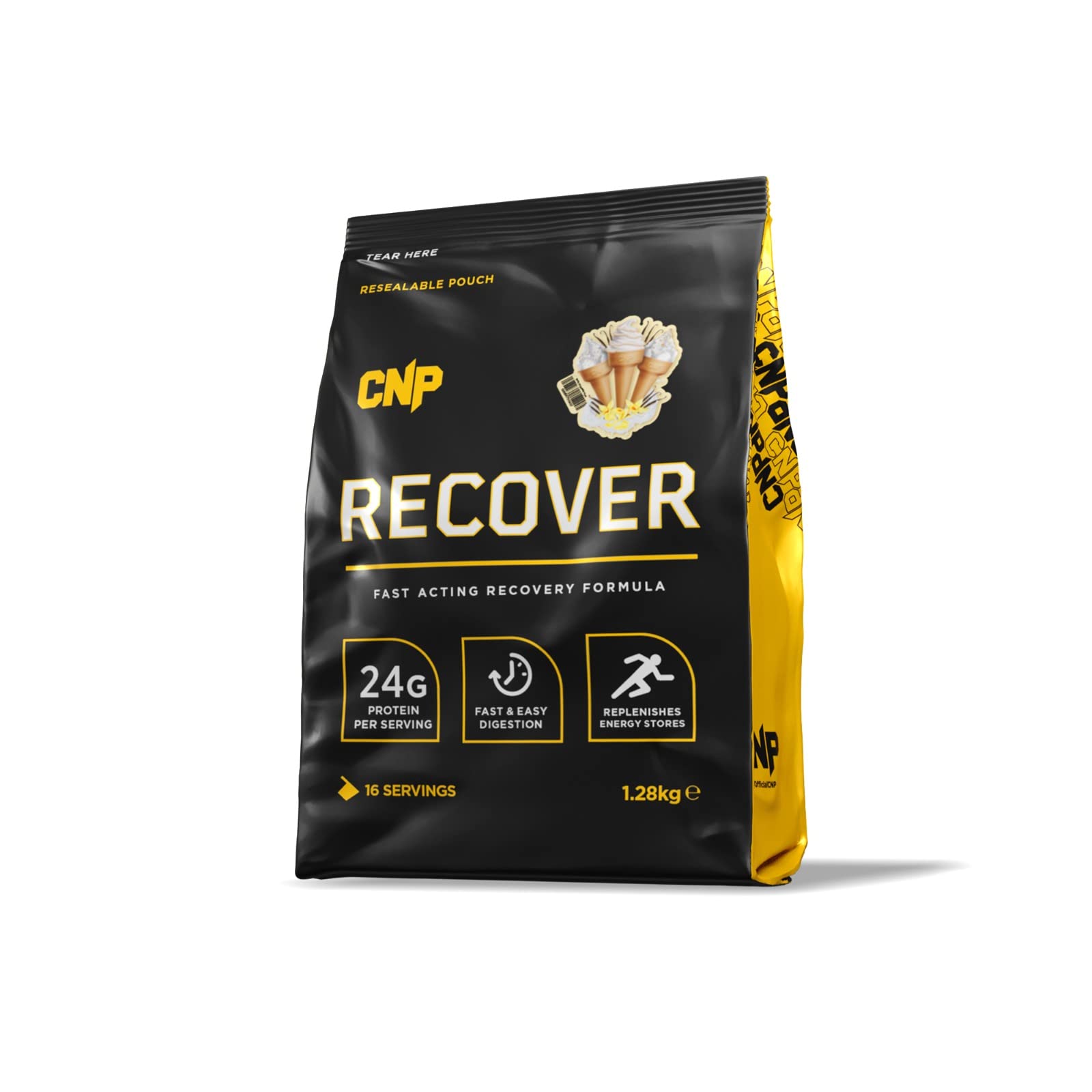 Recover, 5kg & 1.2kg Fast Acting Post Exercise Recovery Formula, Whey, Carbs, 4 Flavours (Vanilla, 1.2kg)