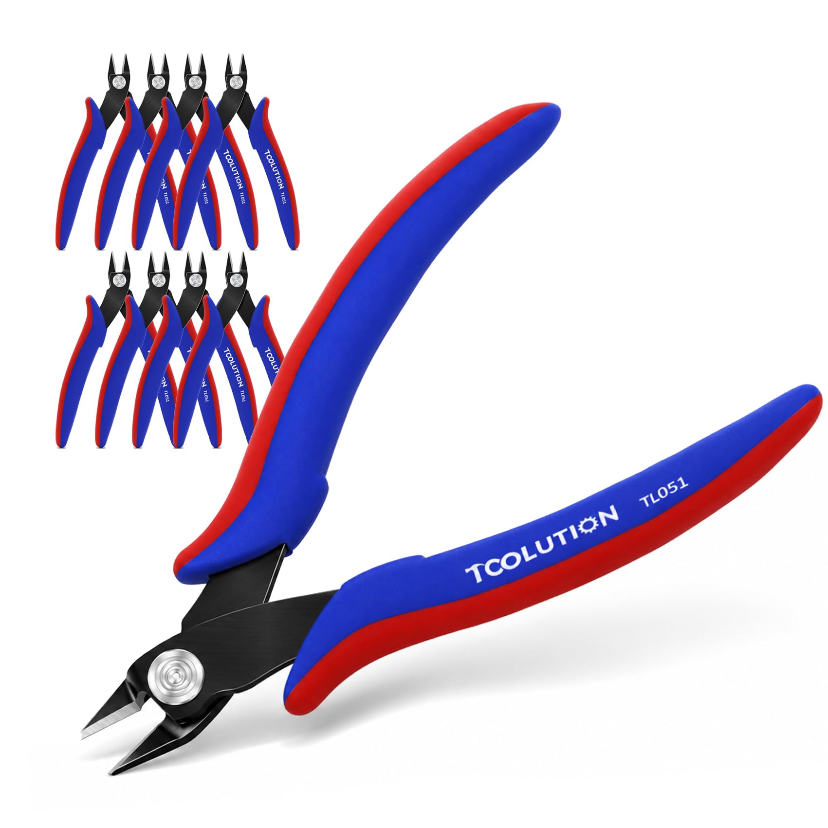 Set da 10 pezzi di tronchesini, tronchesini di precisione e tronchesini a taglio flush in confezione multipla per hobbistica, elettronica e modellismo Affettatrice a filo