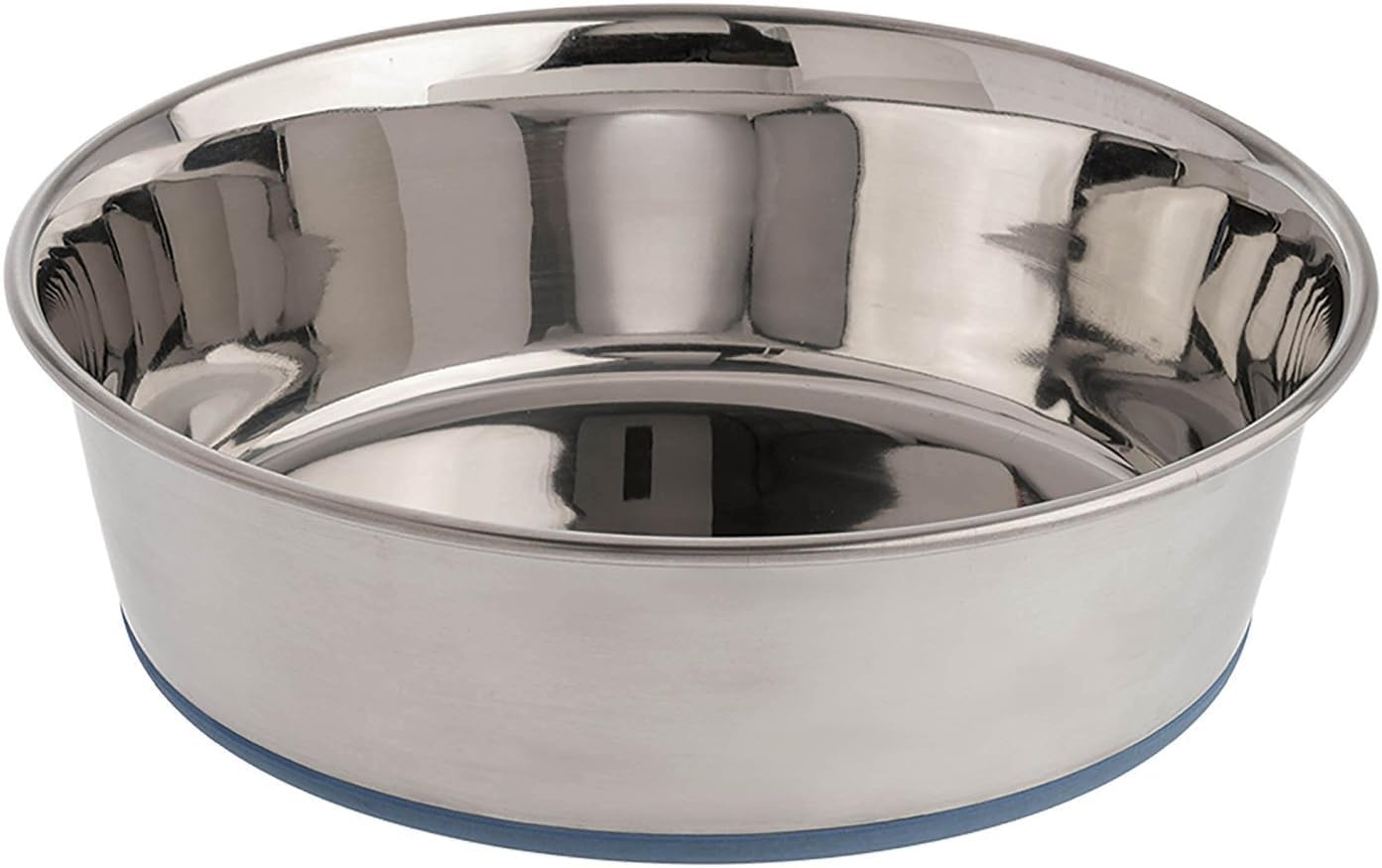 Gamelle pour chien acier inoxydable grand modèle antidérapante 4.5qt