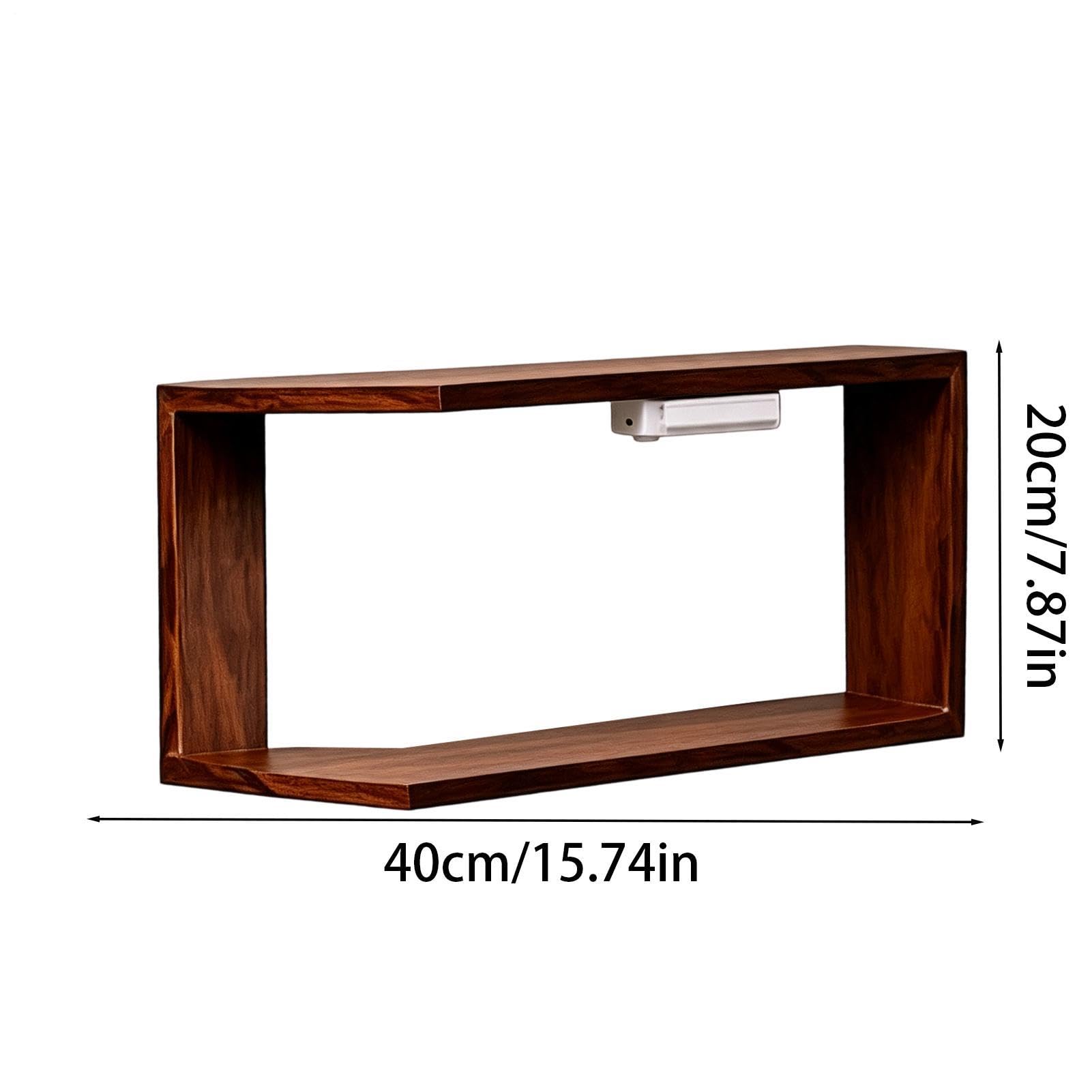 Mensole Angolari Sospese Organizer a forma di L con LED | Scaffale Angolare Flottante Per Soggiorno Camera Piante Foto Libri Ufficio