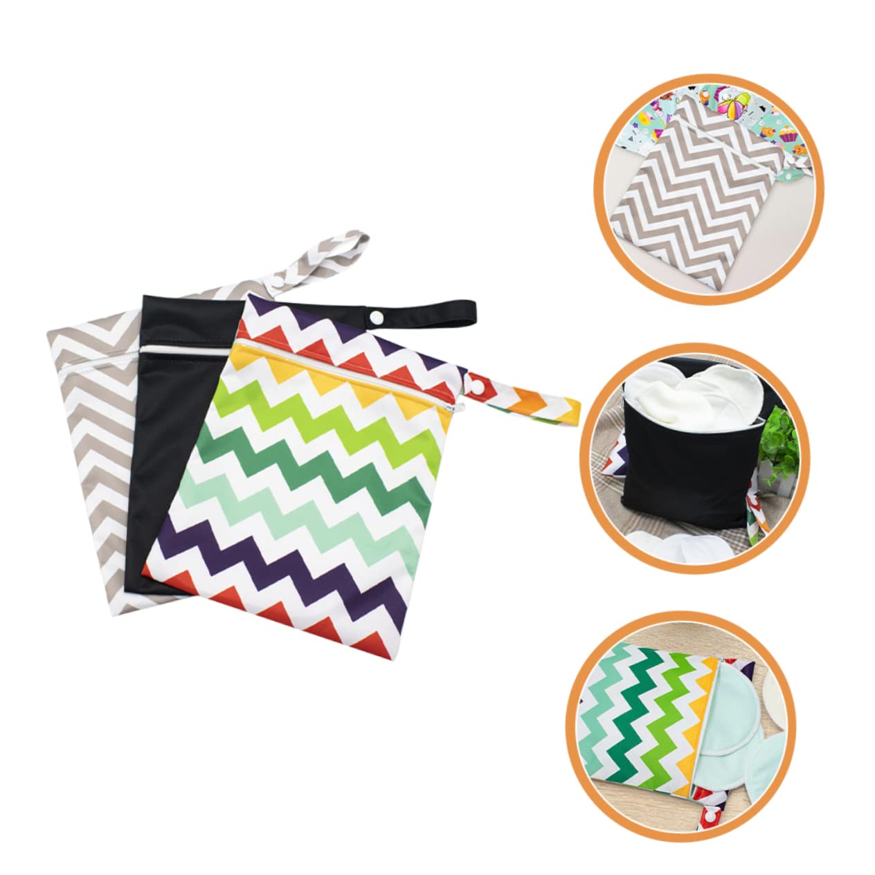 KOMBIUDA 9piezas Organizador De Bolsa Multifuncional Para Bebés Almacenamiento De Secos y Mojados Bolsa De Viaje Para Mamás Accesorios De Cuidado Infantil