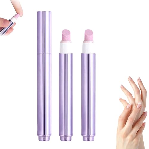 2025 - Bolígrafo de cuidado de uñas 3 en 1, bolígrafo de aceite para cutículas con punta de cerámica para uñas postizas y uñas secas dañadas, nutre,