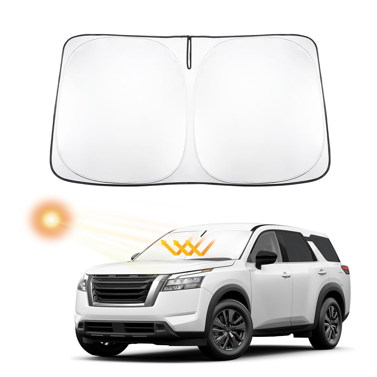 Snapklik.com : Windshield Sun Shade For 2022 2023 2024 Nissan ...
