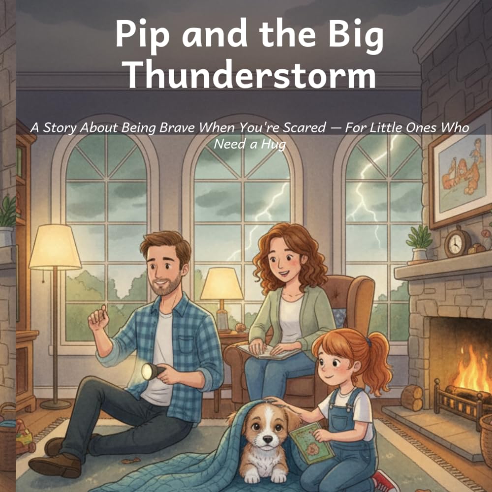 Pip and the Big Thunderstorm: A Story About Being Brave When You're Scared — For Little Ones Who Need a Hug (Pip the Rescue Pup)