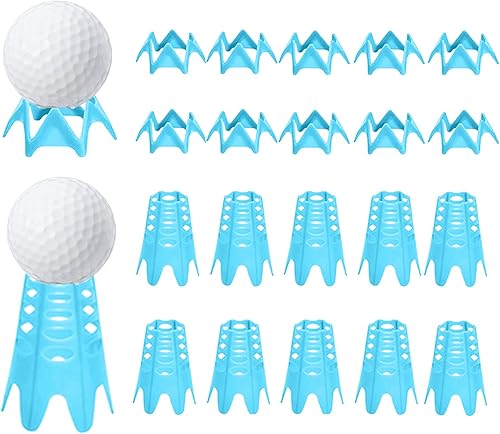 Camisetas de golf de plástico, 20 camisetas de simulador de golf para el hogar, camisetas de golf para interiores y exteriores, entrenamiento de