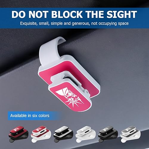 Miniatura 3 de Soporte de lentes de sol para visera solar de automóvil, soporte de gafas de bandera de metal mejorado con estatua de la libertad, colgador de