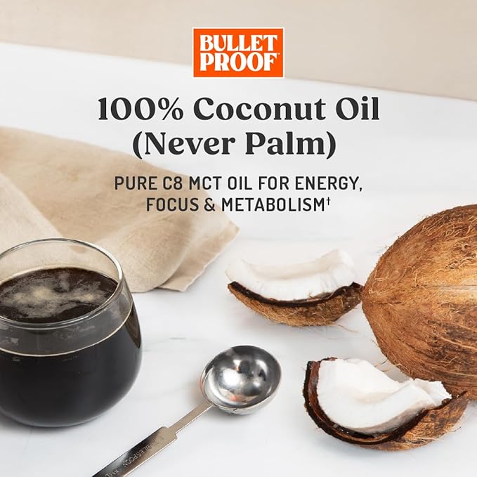 Aceite MCT C8 Brain Octane de Coco Bulletproof 16 oz miniatura 3
