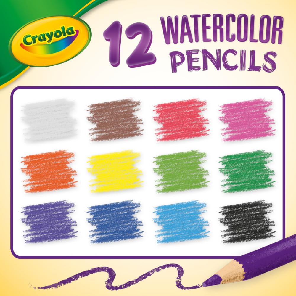 CRAYOLA Classpack Aquarellstifte, 240 Karat, je 20 Stück in 12 Farben, ideal für Klassenzimmer, Bildung, Kunstwerkzeuge