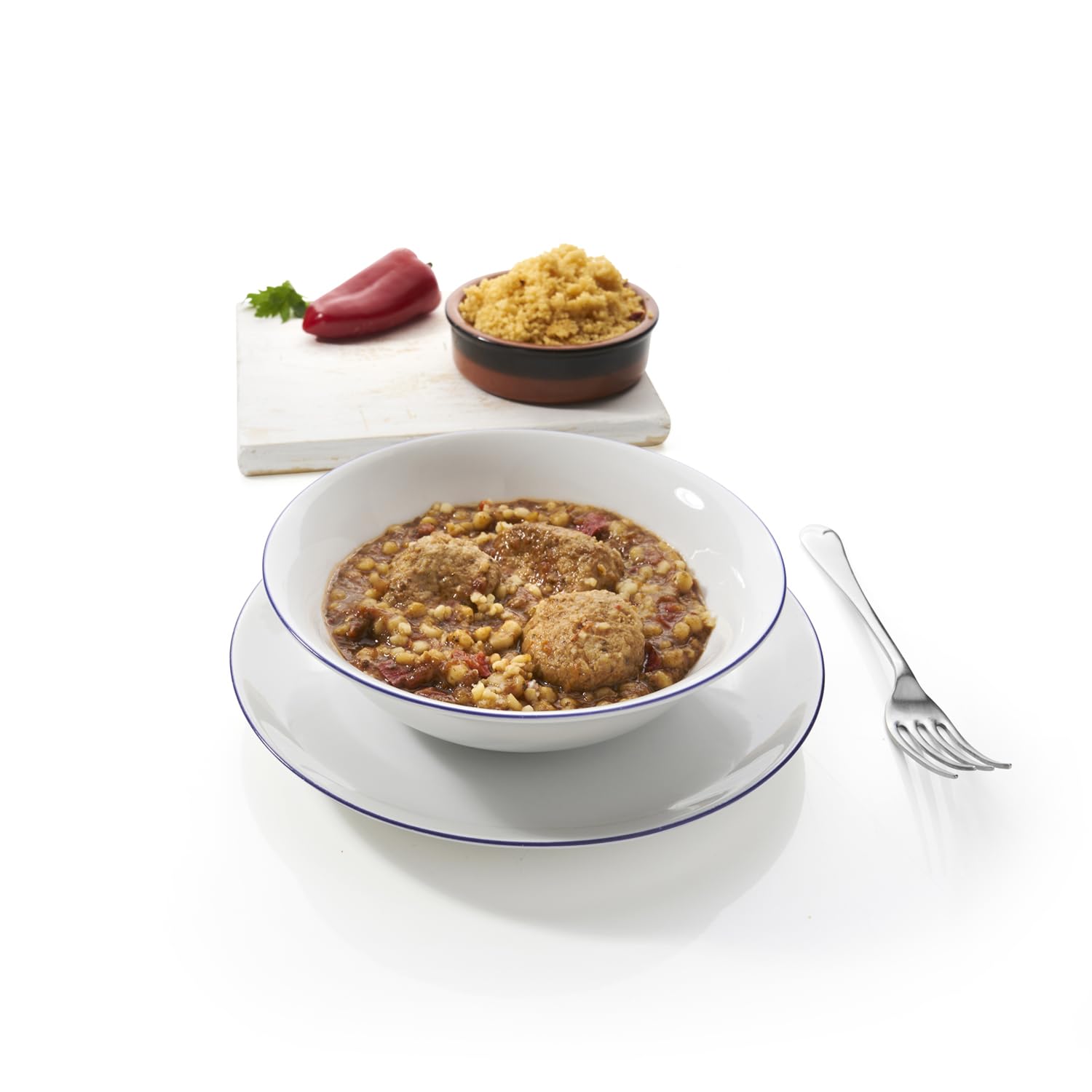 Moroccan Style Meatballs, Bulgur Wheat and Couscous High Protein Ready Meal
