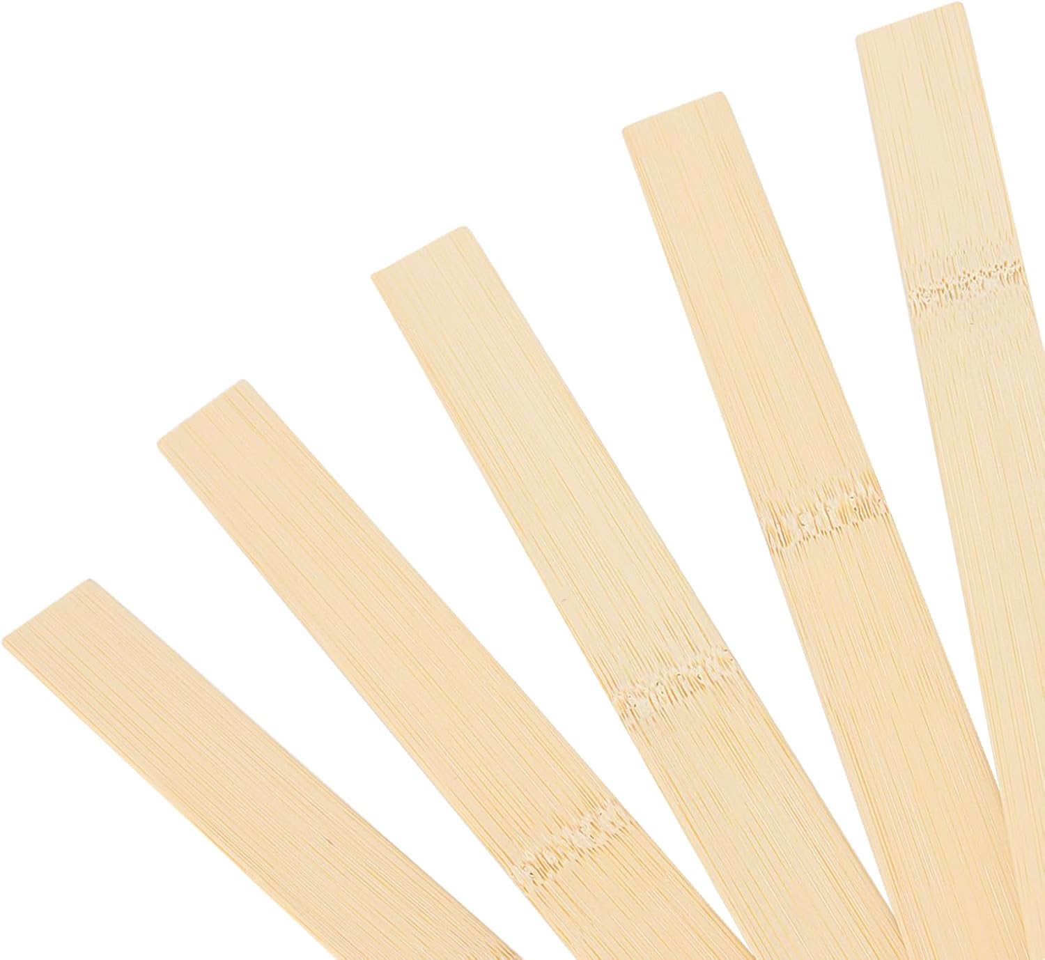 SHEUTSAN 200 PCS 14 Inch Bamboo Paint Stir Sticks, Wooden Paint Mixing Sticks, Wood Paddle Stirrers for Crafts