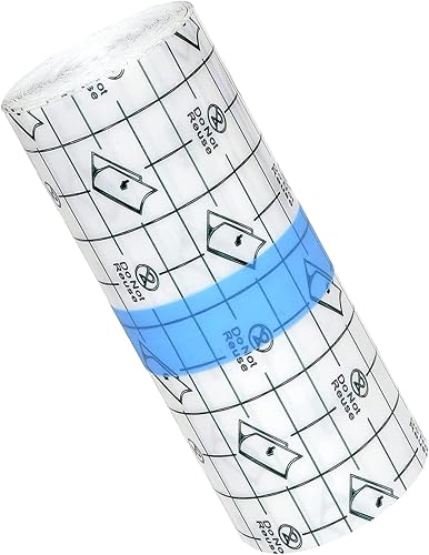OBTANIM Cinta adhesiva transparente impermeable para vendaje de piel para cuidado posterior de tatuajes (8 x 197 pulgadas)