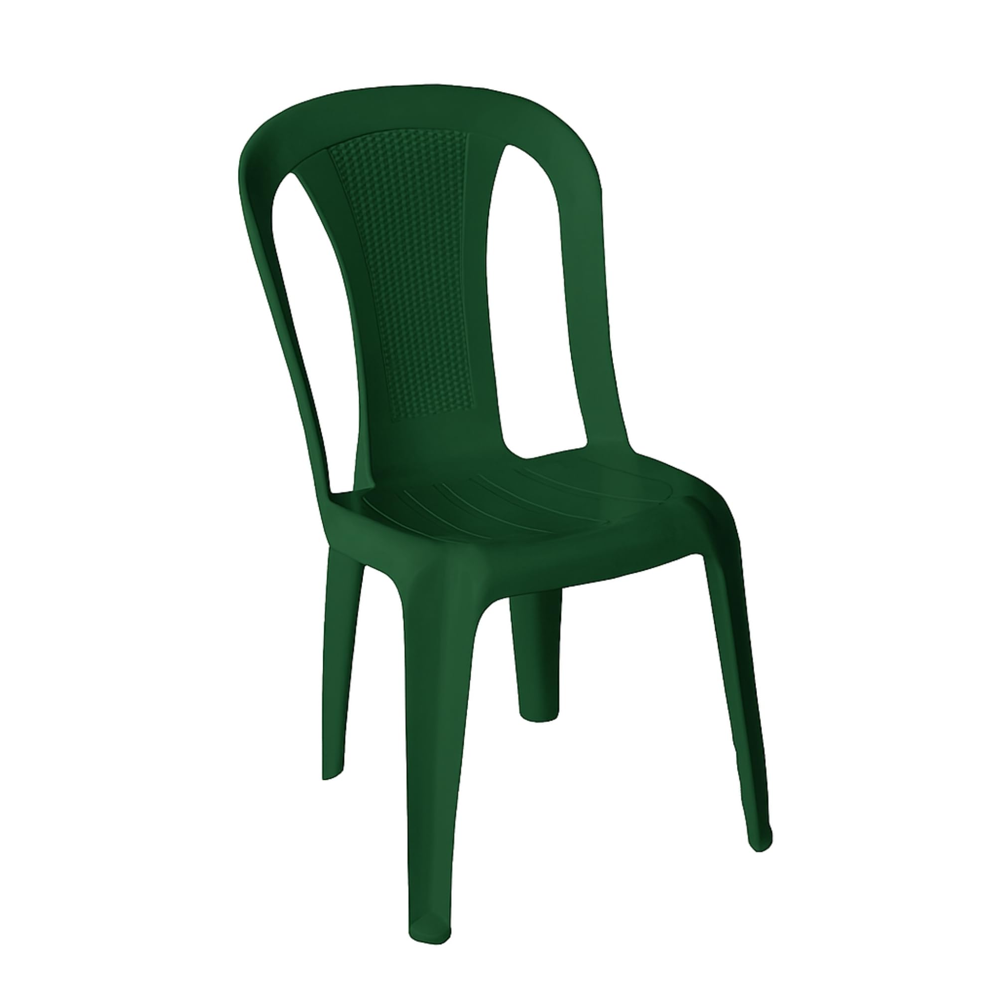 HOUSE COLLECTION, SEDIE AURA IN RESINA, SENZA BRACCIOLI, VERDE (ARE060x4)