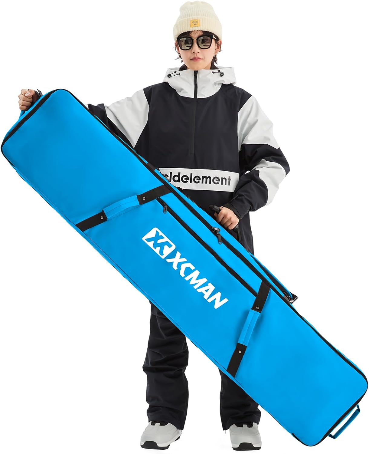 XCMAN Snowboard Bag For Air Travel - Fully Padded Ski Bag Waterproof Snowboarding Bag for Travel Snowboard Boots