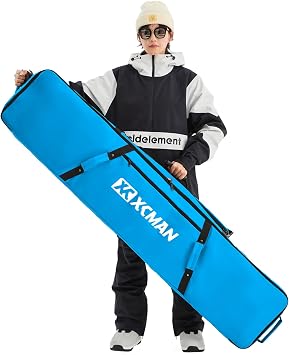 XCMAN Snowboard Bag For Air Travel - Fully Padded Ski Bag Waterproof Snowboarding Bag for Travel Snowboard Boots