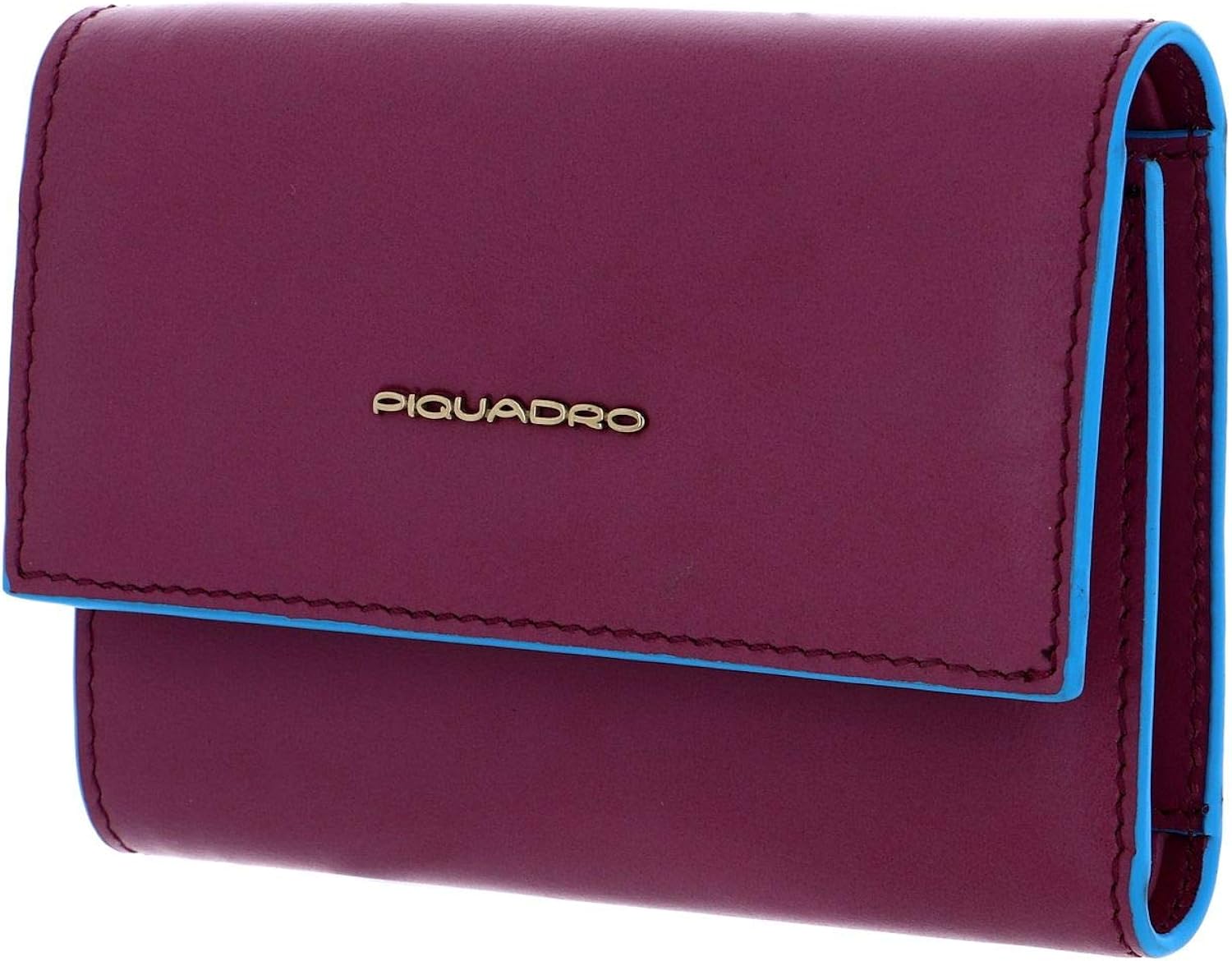 PIQUADRO Blue Square Wallet With Flap RFID Viola Pervinca PIQUADRO Blue Square Wallet With Flap RFID Viola Pervinca