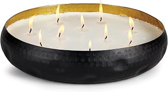 Napa Home & Garden Oudh Noir 10-Wick Candle Tray Black
