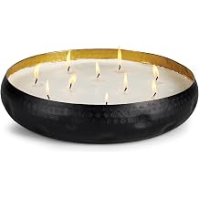 Napa Home & Garden Oudh Noir 10-Wick Candle Tray Black