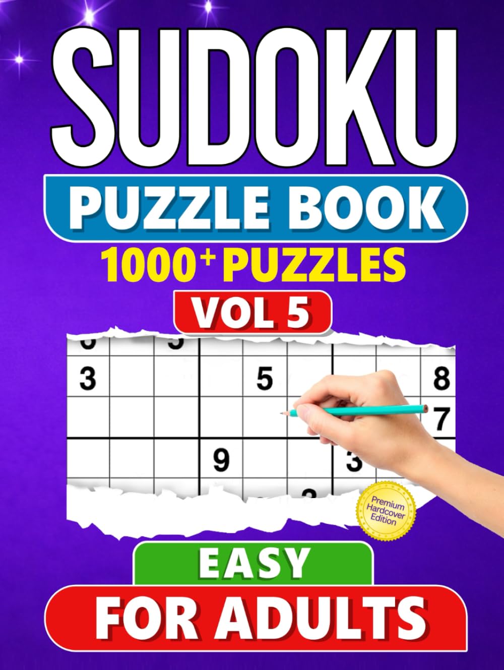 Sudoku Puzzle Book for Adults: 1000+ Easy Level Puzzles with Solutions - Vol 5