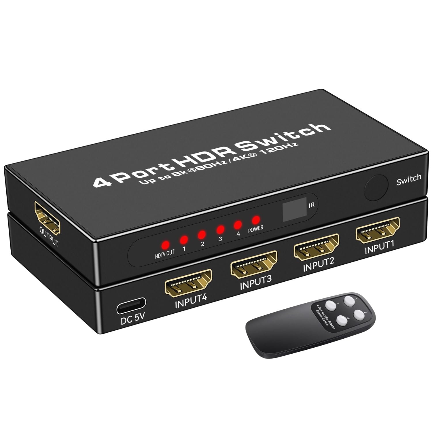Amazon.co.jp: HDMI 2.1 切替器 8K＠60Hz/ 4K@120Hz HDMIセレクター 4