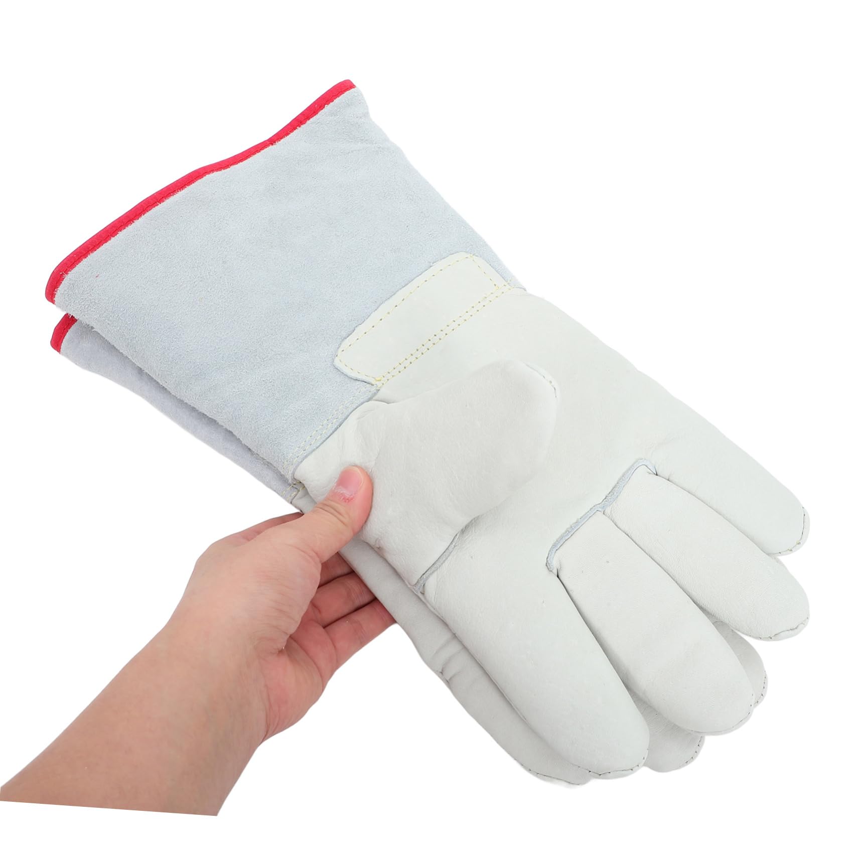 SEWACC Guantes Térmicos de Trabajo para Frío Alta Durabilidad y Protección, de Piel de Vaca y Algodón, Ideales para Uso en Congeladores y Camiones Refrigerados