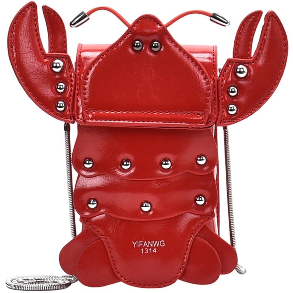 Sac à bandoulière écrevisse femme petit sac à main original et polyvalent