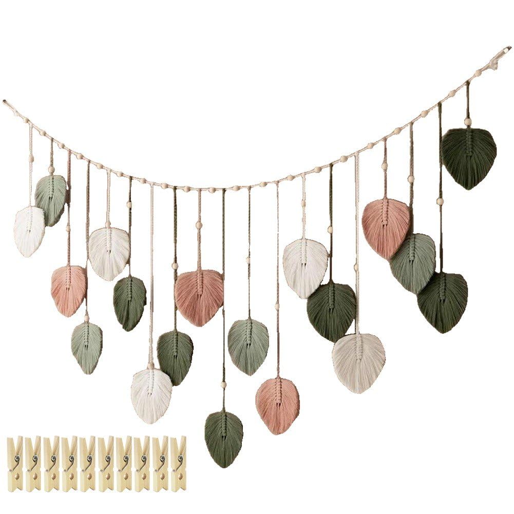 Cadre photo de collage bohème en macramé pour sublimer votre décoration murale de salon