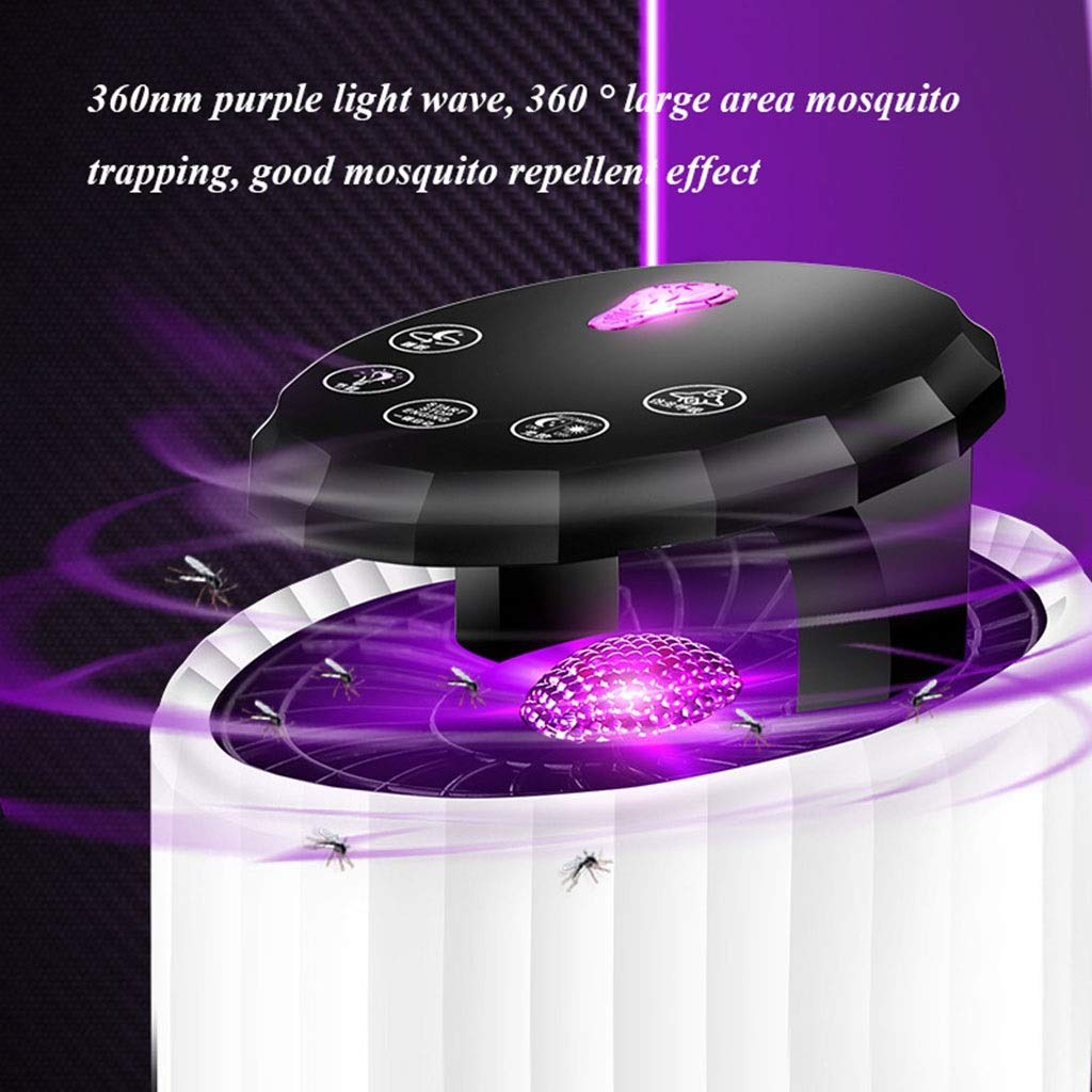 Mückenfalle mit USB-Anschluss, UV-Licht-Insektenvernichter, leise, sicher und ungiftig, LED-Mückenvernichterlampe für Wohnzimmer, Kinderzimmer, Schlafzimmer und Esszimmer (B)
