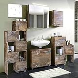 ✅ 【 1x kleines Schiebeelement 】 - 2 Türen, 2 Schubkästen, Positionen frei wählbar, B x H x T: ca. 37,8 - 63,7 x 100,7 x 32 cm