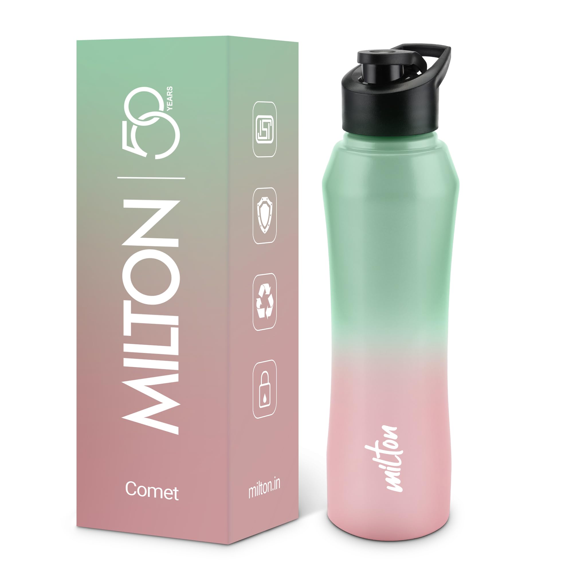 MILTON Comet 1000 Single wall Stainless Steel Water Bottle 1000ml for 