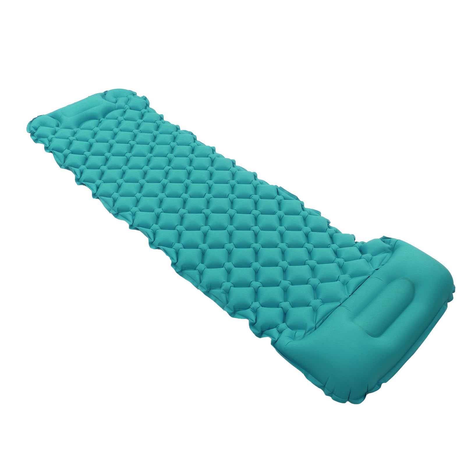Coussin de Couchage de Camping Gonflable Ultraléger et Imperméable, avec Oreiller pour Randonnée, 76,8x24,0 Pouces (Bleu Paon)