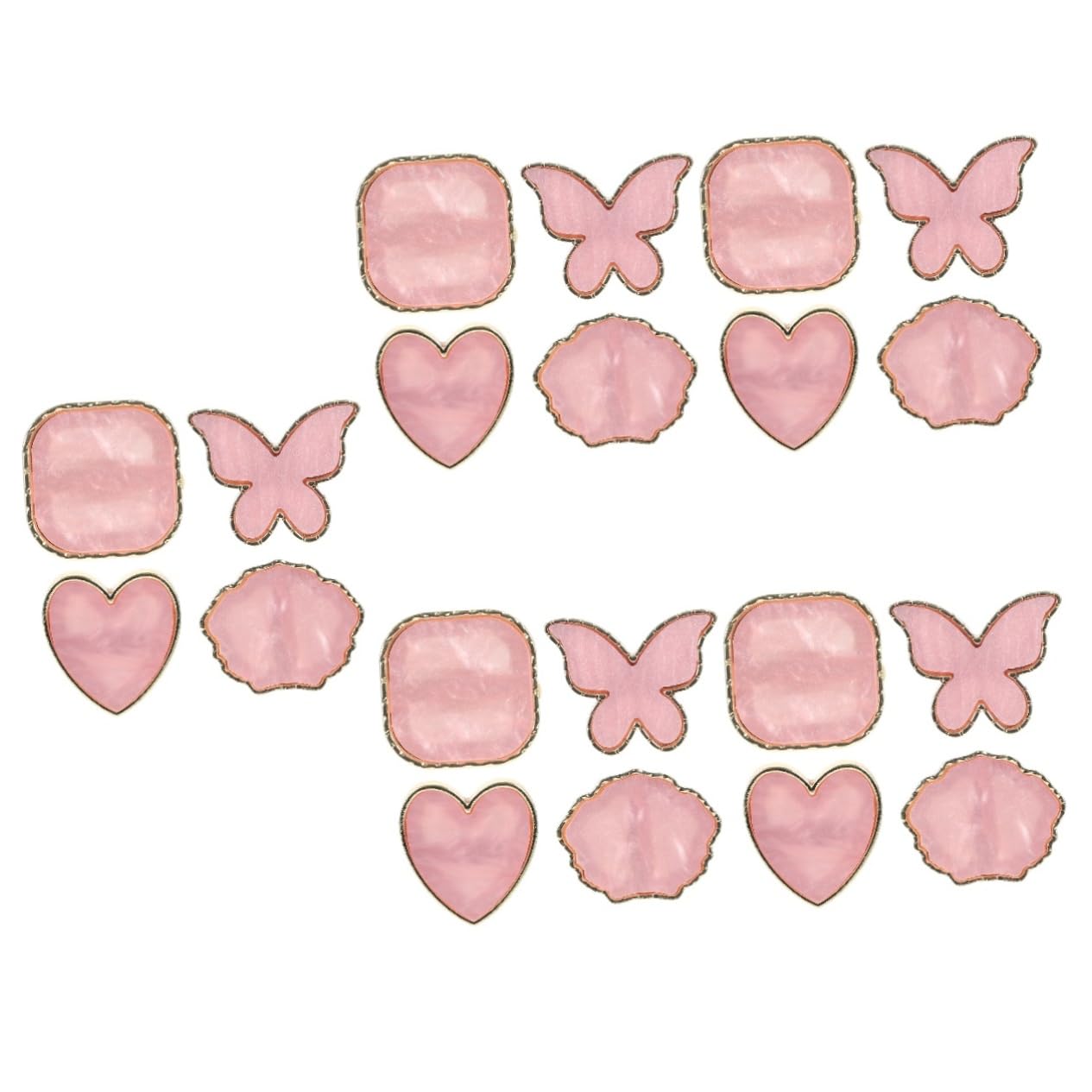 Ipetboom 20pièces Palette De Mélange Pour Manucure Avec Anneau Outils De Nail Art Pratiques Pour Création De Couleurs Et Designs Élégants