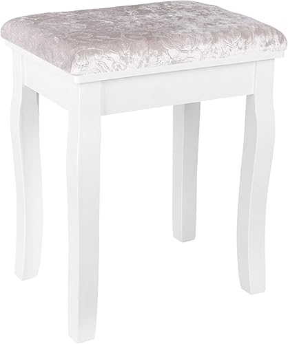 Homfa Hocker Schminktischhocker Klavierhocker Schminkhocker Polsterhocker fA r Schminktisch Holz weiAY Belastbarkeit bis 150kg 40x30x50cm Homfa Hocker Schminktischhocker Klavierhocker Schminkhocker Polsterhocker fA r Schminktisch Holz weiAY Belastbarkeit bis 150kg 40x30x50cm